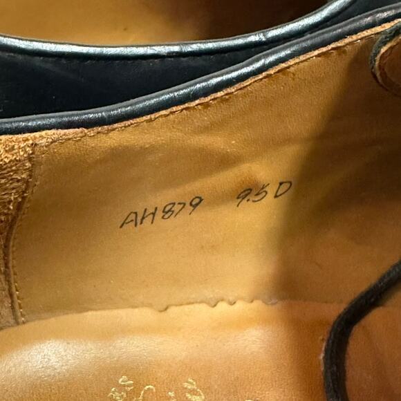 VERY GOOD Grant Stone x J. Crew Ludlow Derby Black Leather 9.5 main image 9